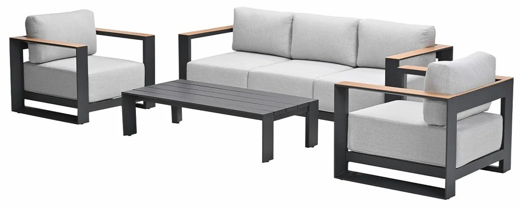 Garden Impressions Malakka loungeset 4-delig - valley sand