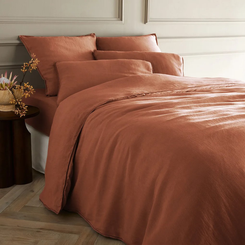 Dekbedovertrek in zuiver gewassen hennep, Helm