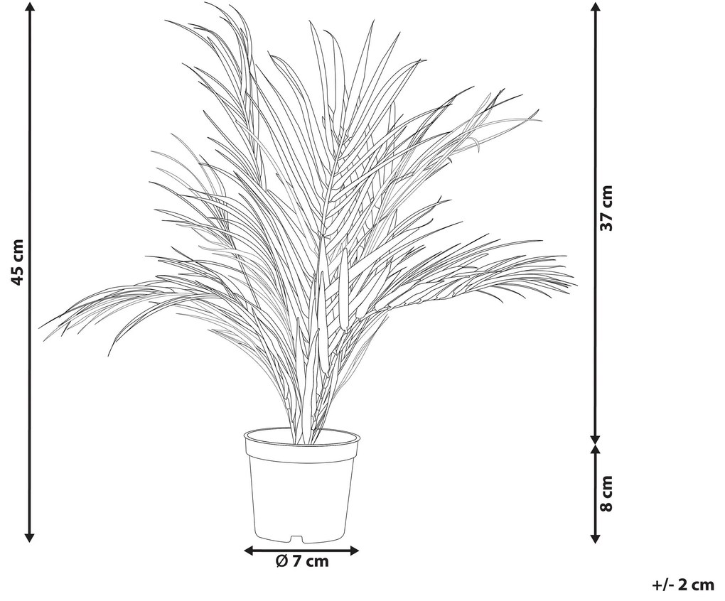 Kunstplant 45 cm ARECA PALM Beliani