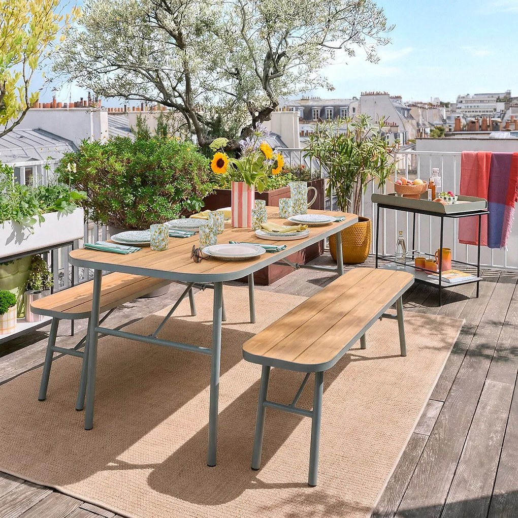 Metalen trolley op wielen, FLEURY