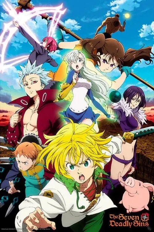 Poster The Seven Deadly Sins: S3 - Poster Meliodas & Sins