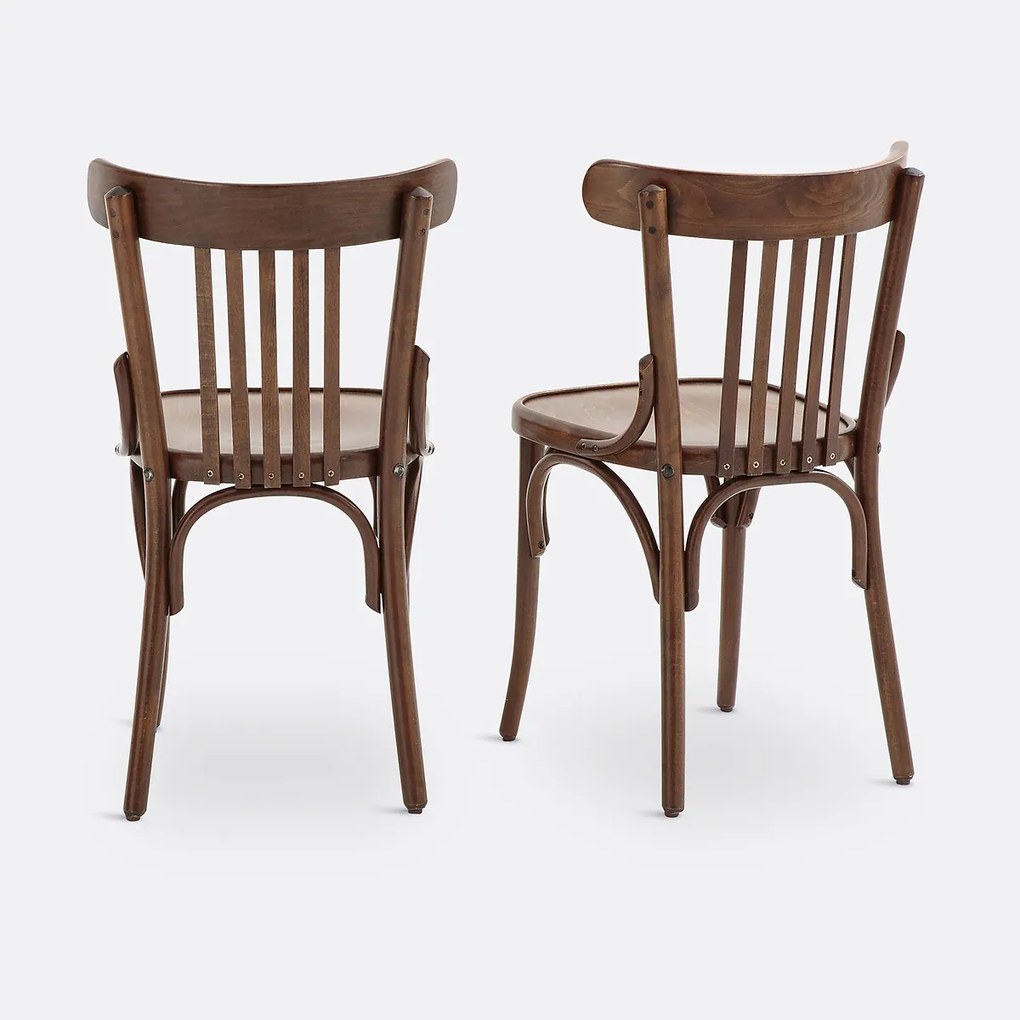 Set van 2 stoelen met spijlen, Bistro