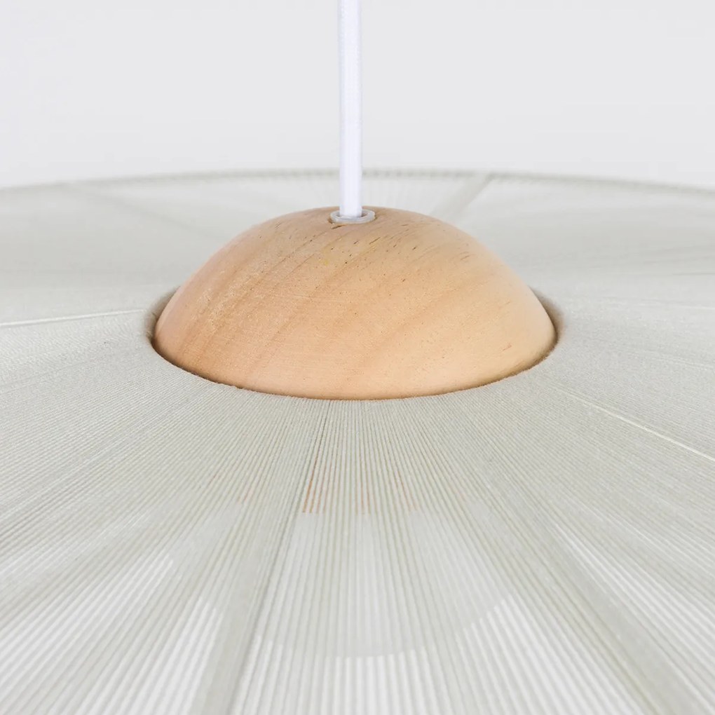 Zuiver Belle L Beige Grote Design Hanglamp Touw 80 Cm Beige