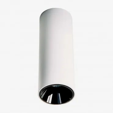 Opbouw Led Plafondlamp Rond Ø5,7 Cm Voor Buiten In Aluminium Luisiana Wit – Zwart & Warm Wit 3000k & 6 W & 23º - Sklum