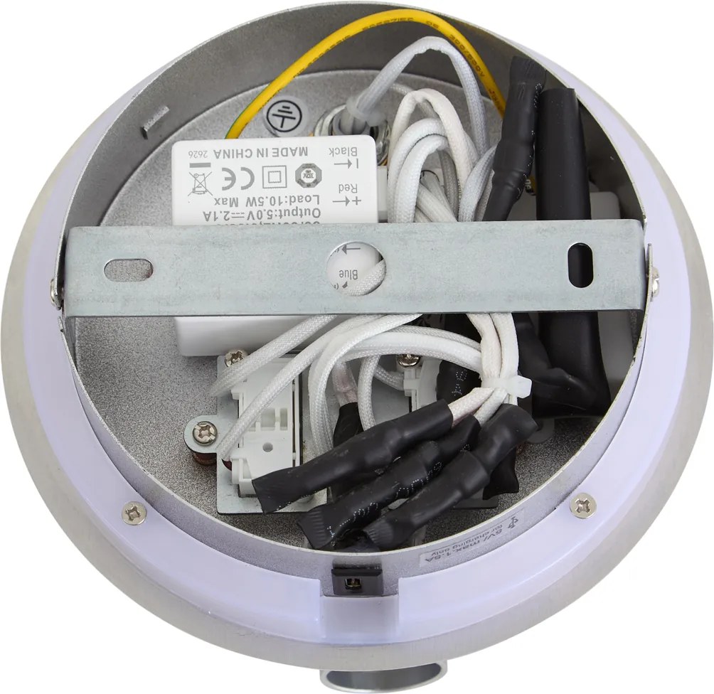 Moderne wandlamp staal incl. LED met USB-C - Croft