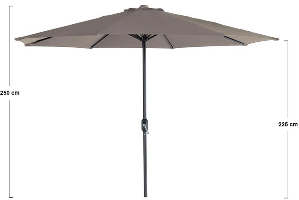 Garden Impressions Lotus Parasol Ø300 cm - taupe