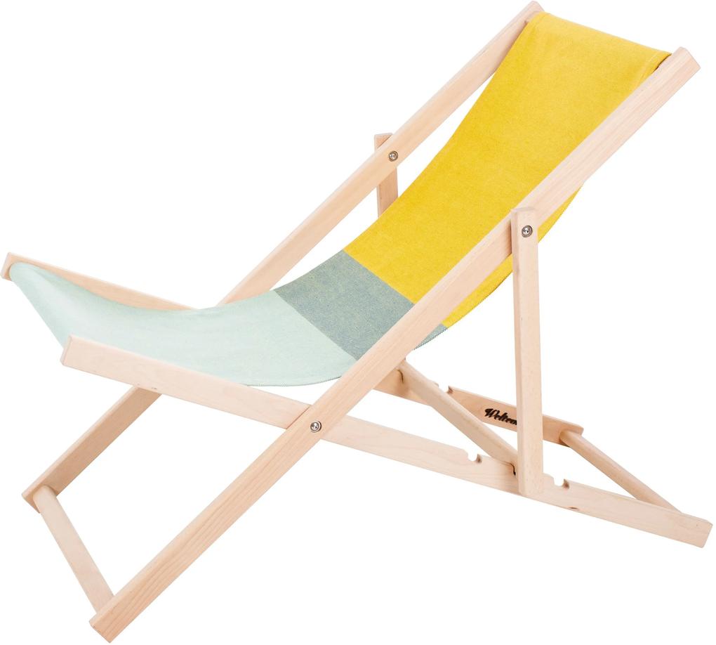 Weltevree Beach Chair tuinstoel geel/groen
