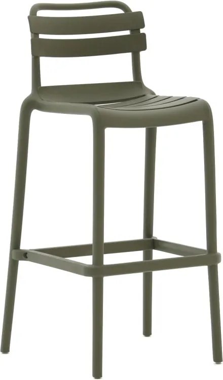 Barkruk tuin | Forza  Vico | Kunststof | Groen | Tuinstoel | Kees Smit Tuinmeubelen