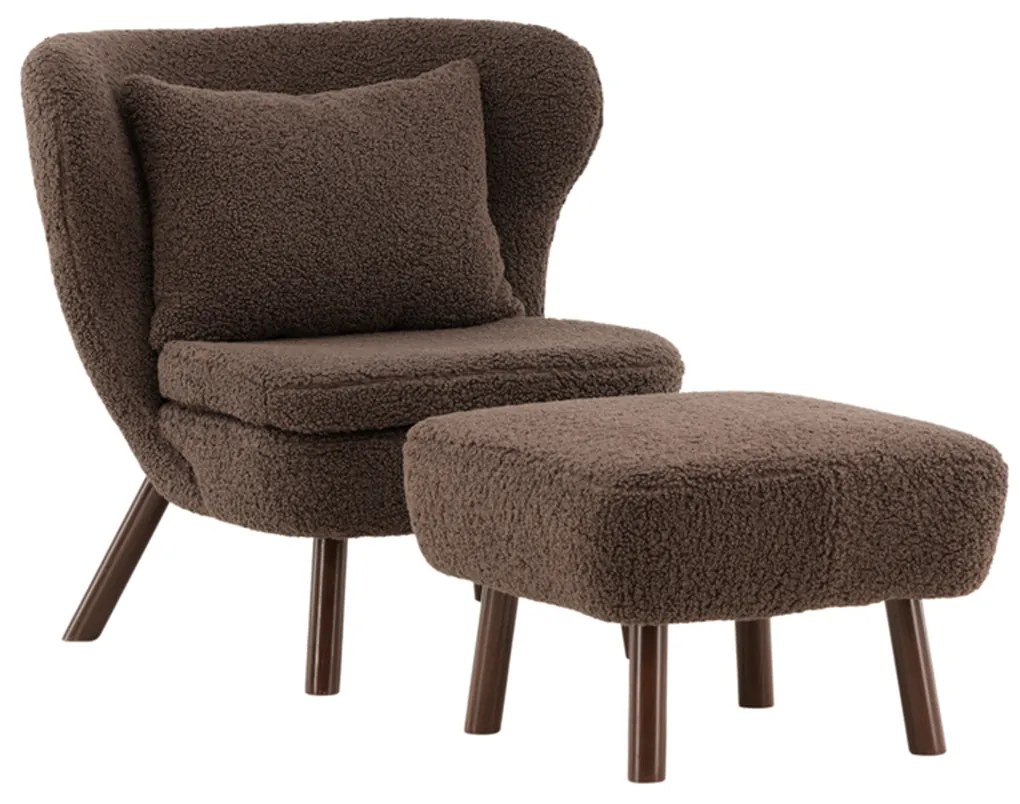 Teddy Fauteuil Met Voetenbank