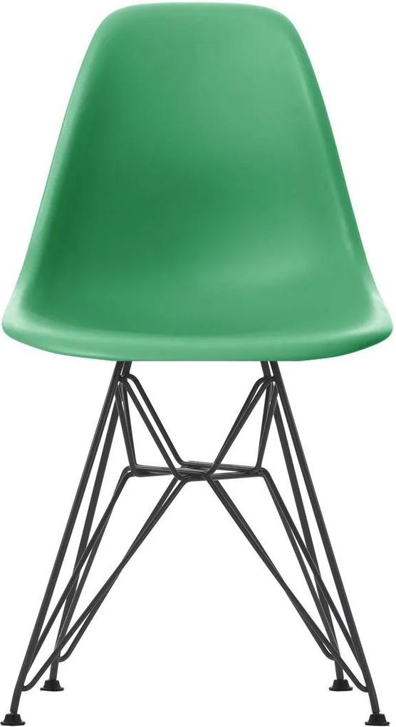 Vitra DSR stoel kuip classic green onderstel zwart gepoedercoat
