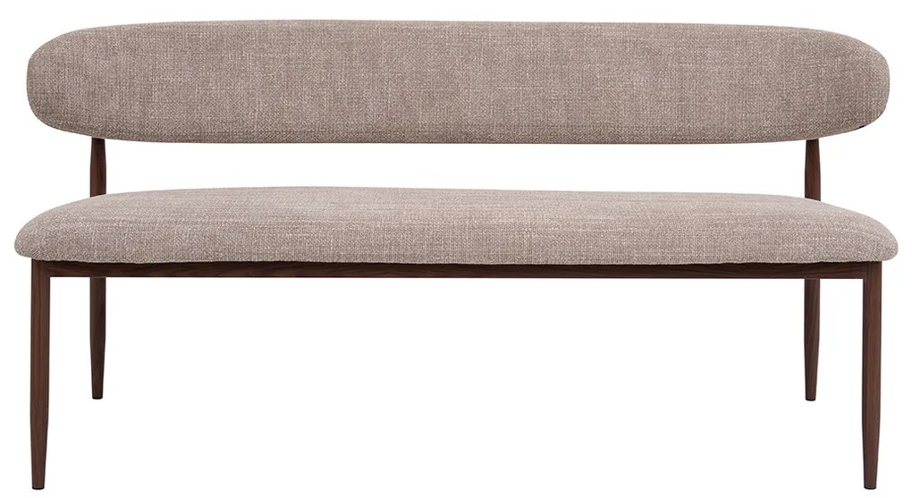 Eetkamerbank Walnoot Beige 180 Cm