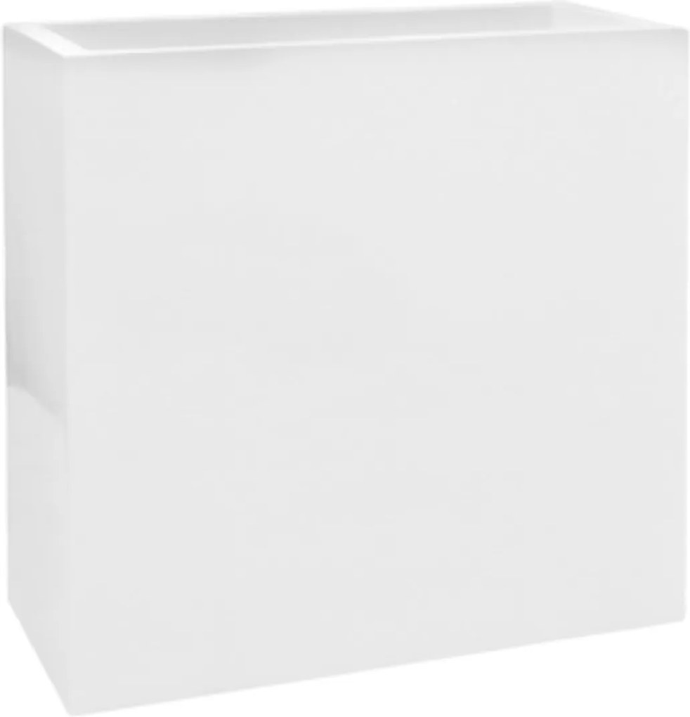 Bloempot Jort xl essential 100x45x100 cm glossy white driehoekig