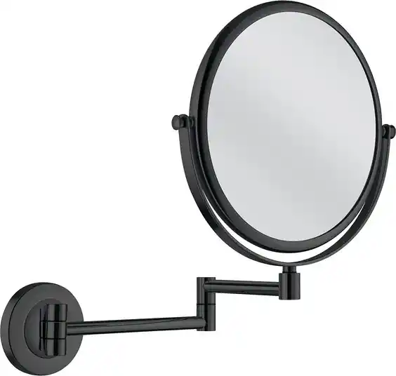 Aliseo Concierge make-up spiegel 24cm messing/staal zwart 020802