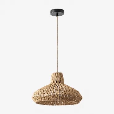 Maslany Hanglamp Van Gevlochten Papier Natuurlijk & Natuurlijk Maslany - Sklum