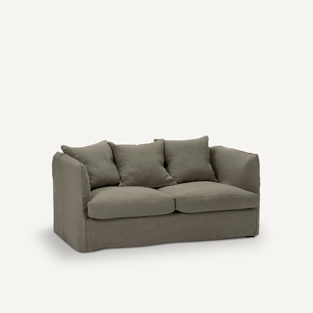 2-zitsbank in stonewashed linnen, Néo Chiquito