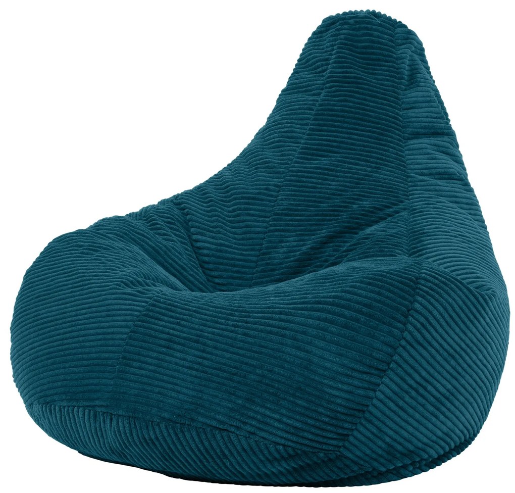 Cloudy Cord Zitzak Stoel - Donkergroen