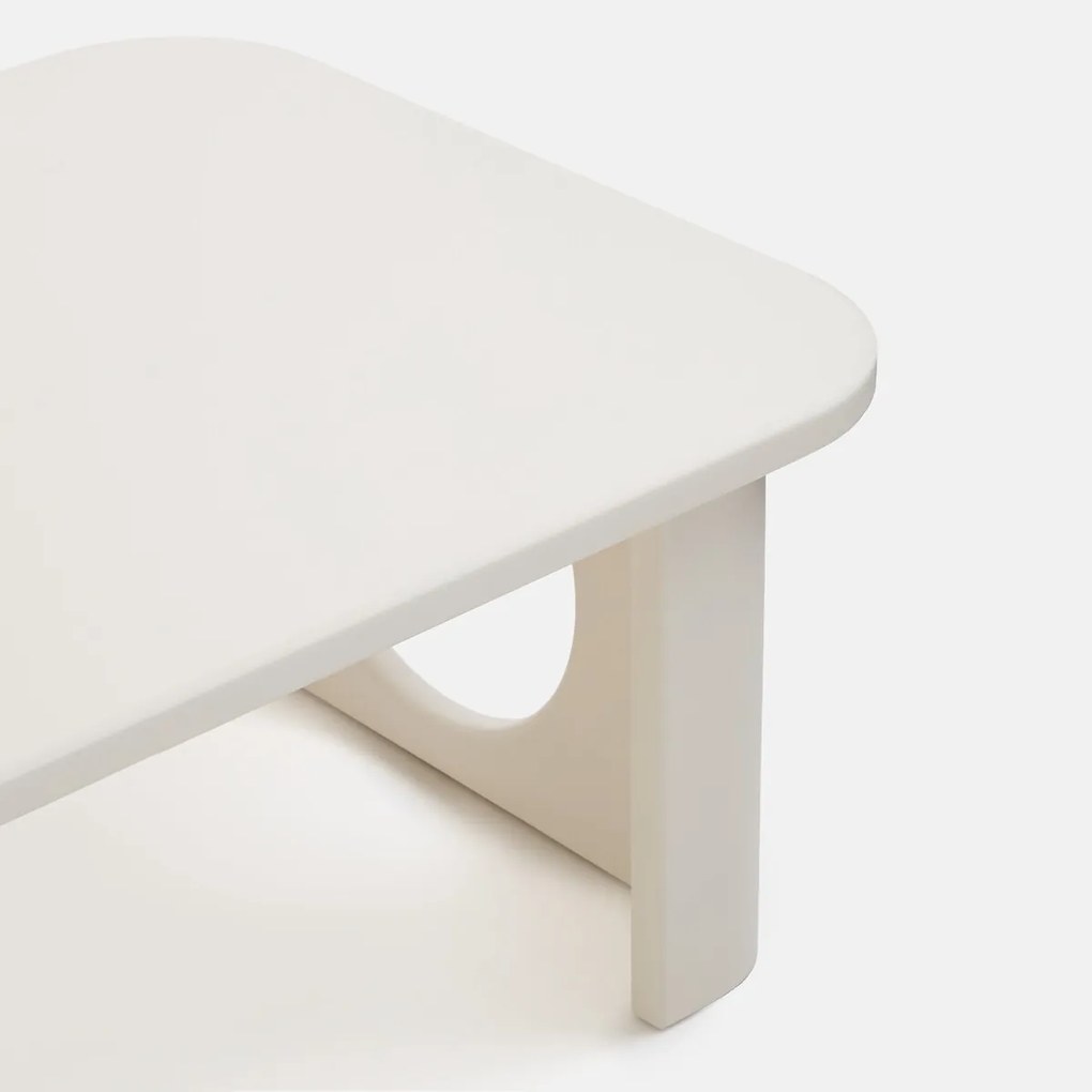 Salontafel met gebeeldhouwde poten, lengte 88 cm, MORTI