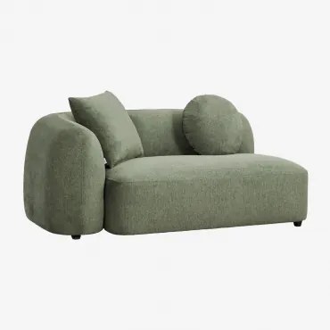 Linker Hoekmodule Voor 2-zits Modulaire Bank In Chenille Coco Chenille Saliegroen - Sklum
