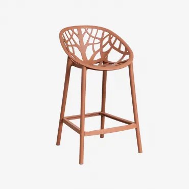 Ores Hoge Tuinstoel Van Polypropyleen Roest & ↑65 Cm - Sklum