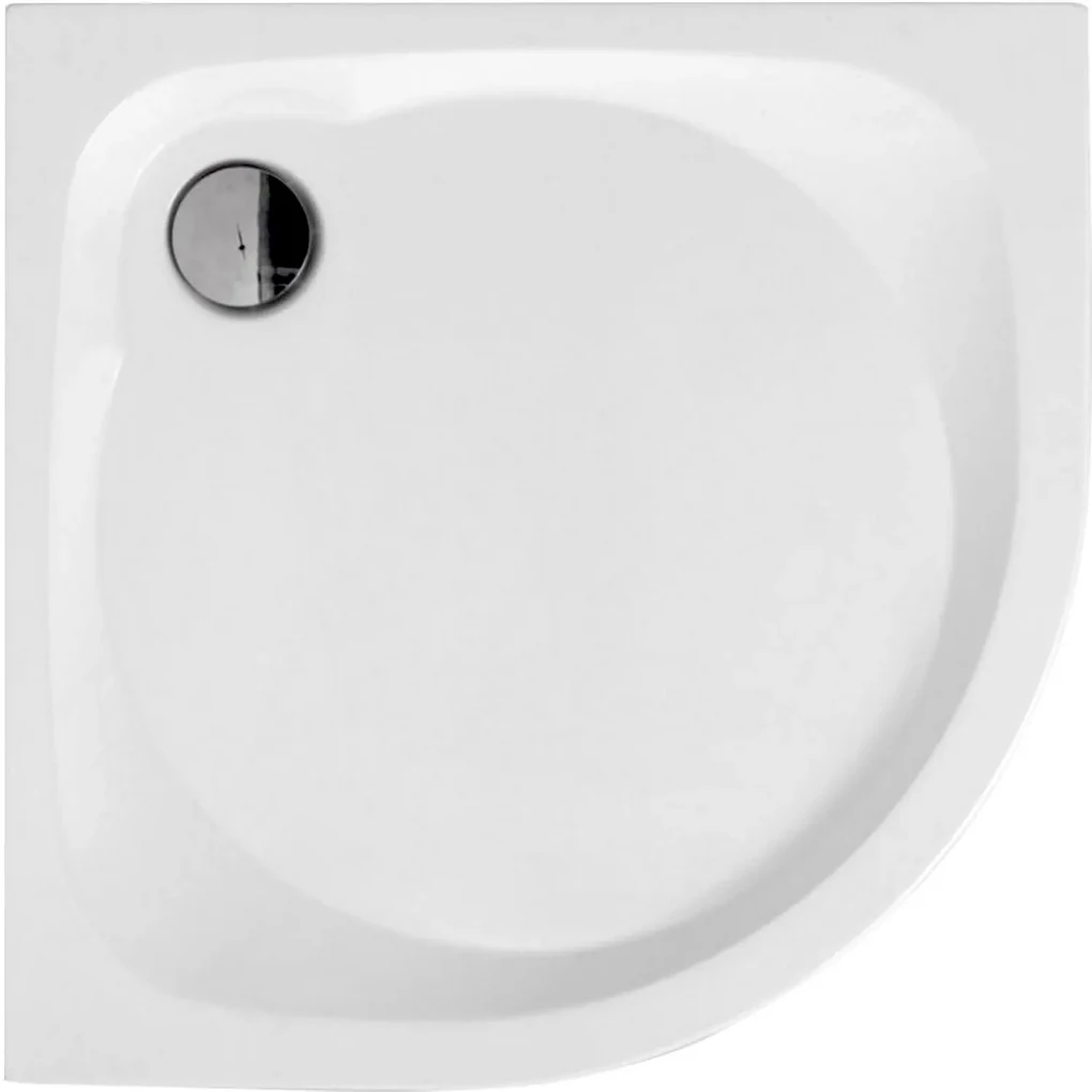 Kerra Alan douchebak kwartrond 80x80x16cm wit