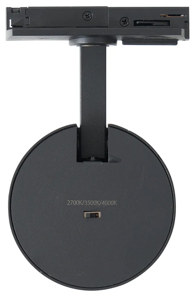 Moderne spot zwart voor railsysteem 1-fase - Iconic Mark