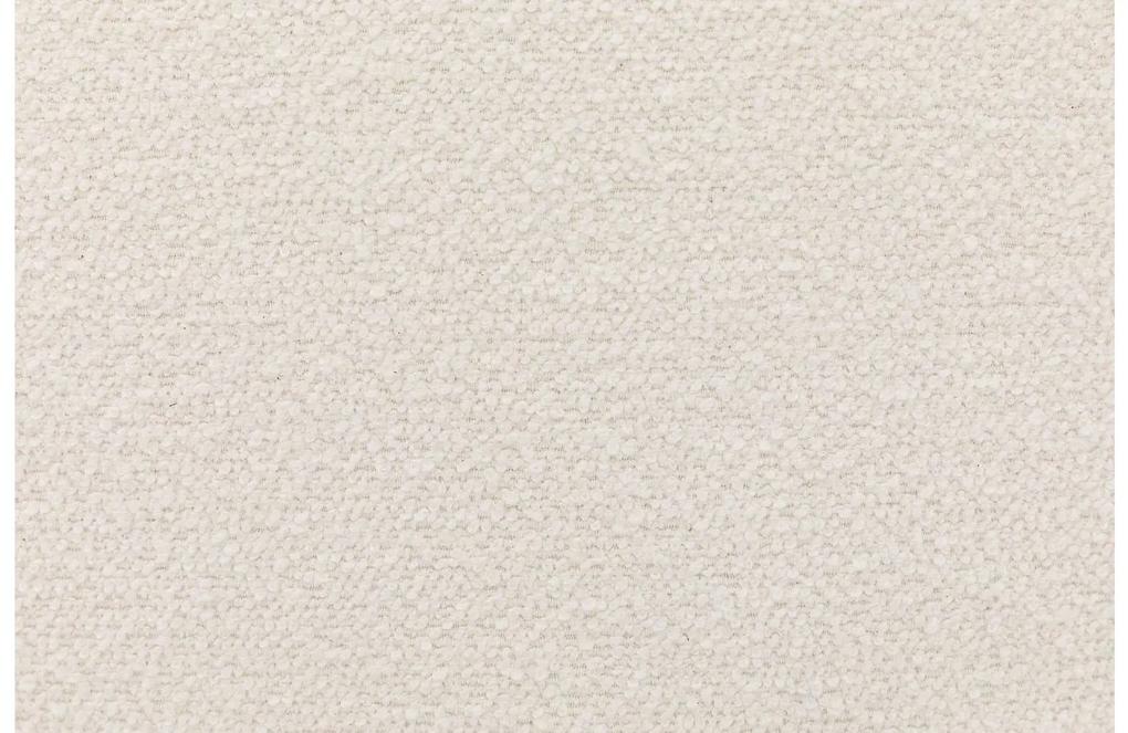 Goossens Eetkamerstoel Hera wit stof met armleuning, modern design