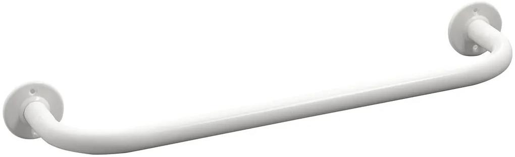 Aqualine White Line handdoekhouder 80 cm metal/wit