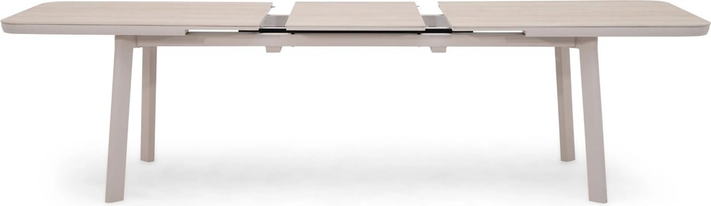 Tuintafel rechthoekig 220/280x100 cm Zand/Beige  Primo uitschuifbare