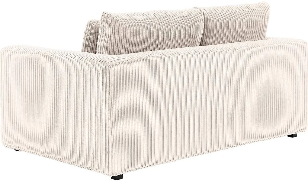 Goossens Bank Ravenia beige, stof, 2-zits, stijlvol landelijk