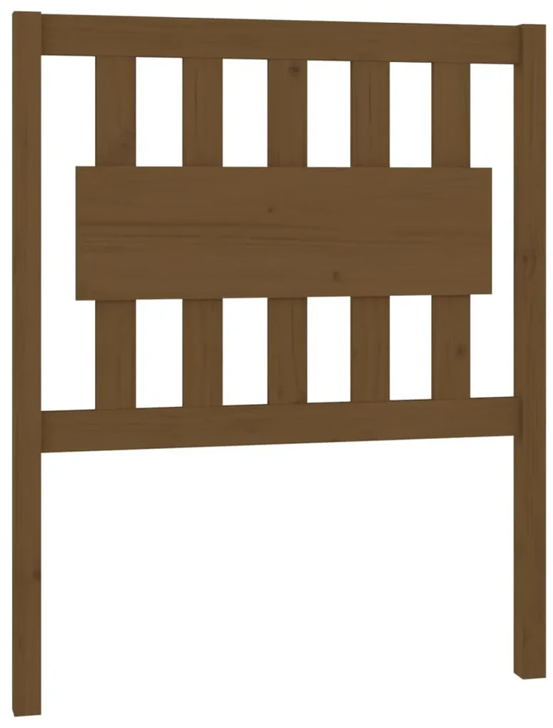 vidaXL Hoofdbord 80,5x4x100 cm massief grenenhout honingbruin