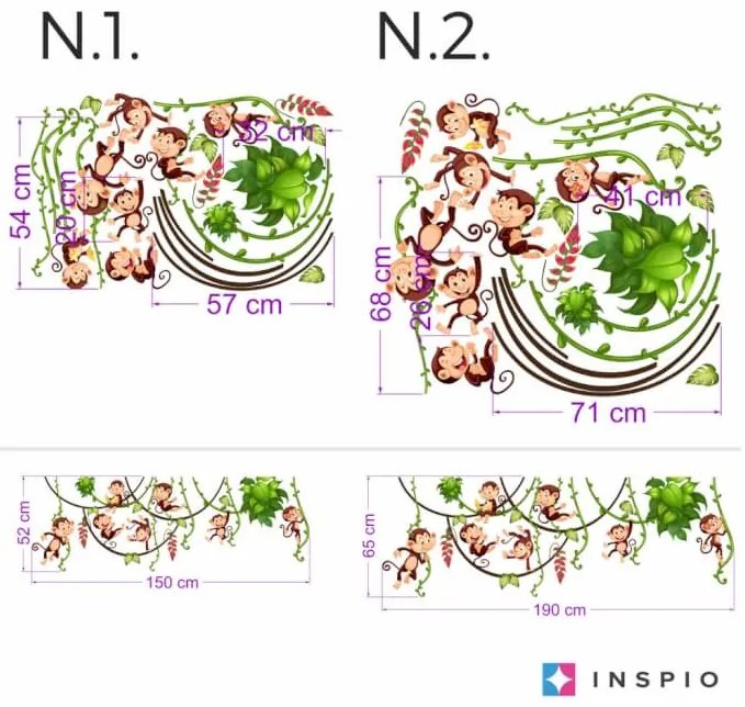 INSPIO Muurstickers - In de jungle