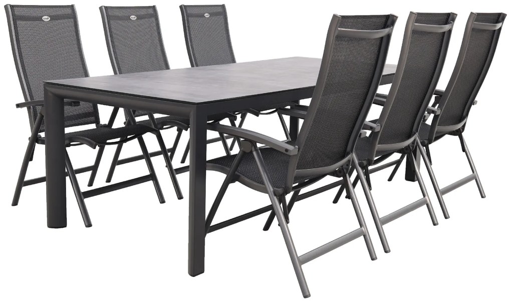 Hartman Salvatore/Baltimor 220x100 cm. verstelbare 6-persoons tuinset