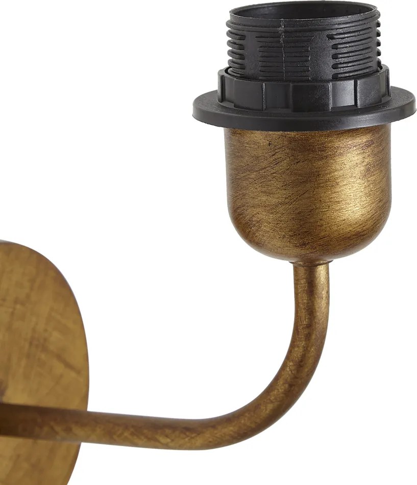 Vintage wandlamp goud zonder kap - Matt