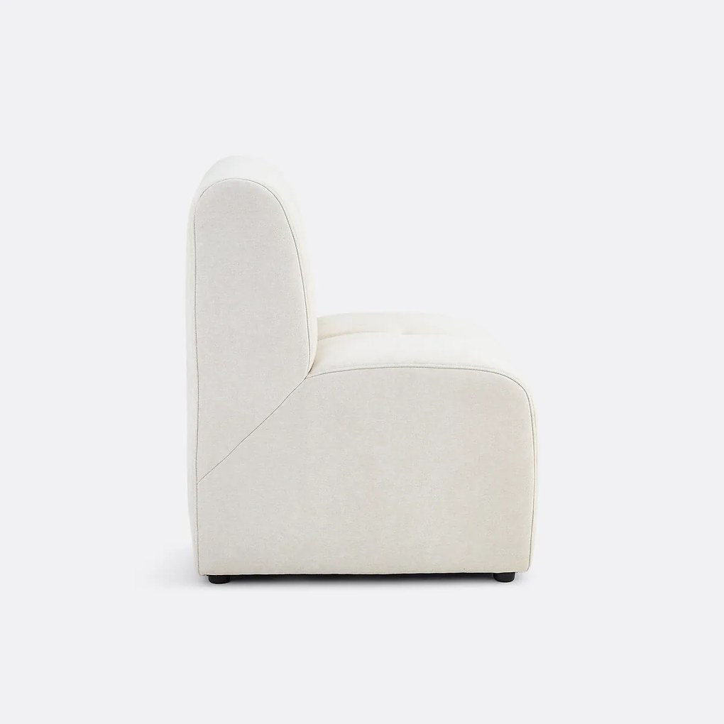 Modulaire tafelzetel, 1-zits, in fijne chenille, ANETA