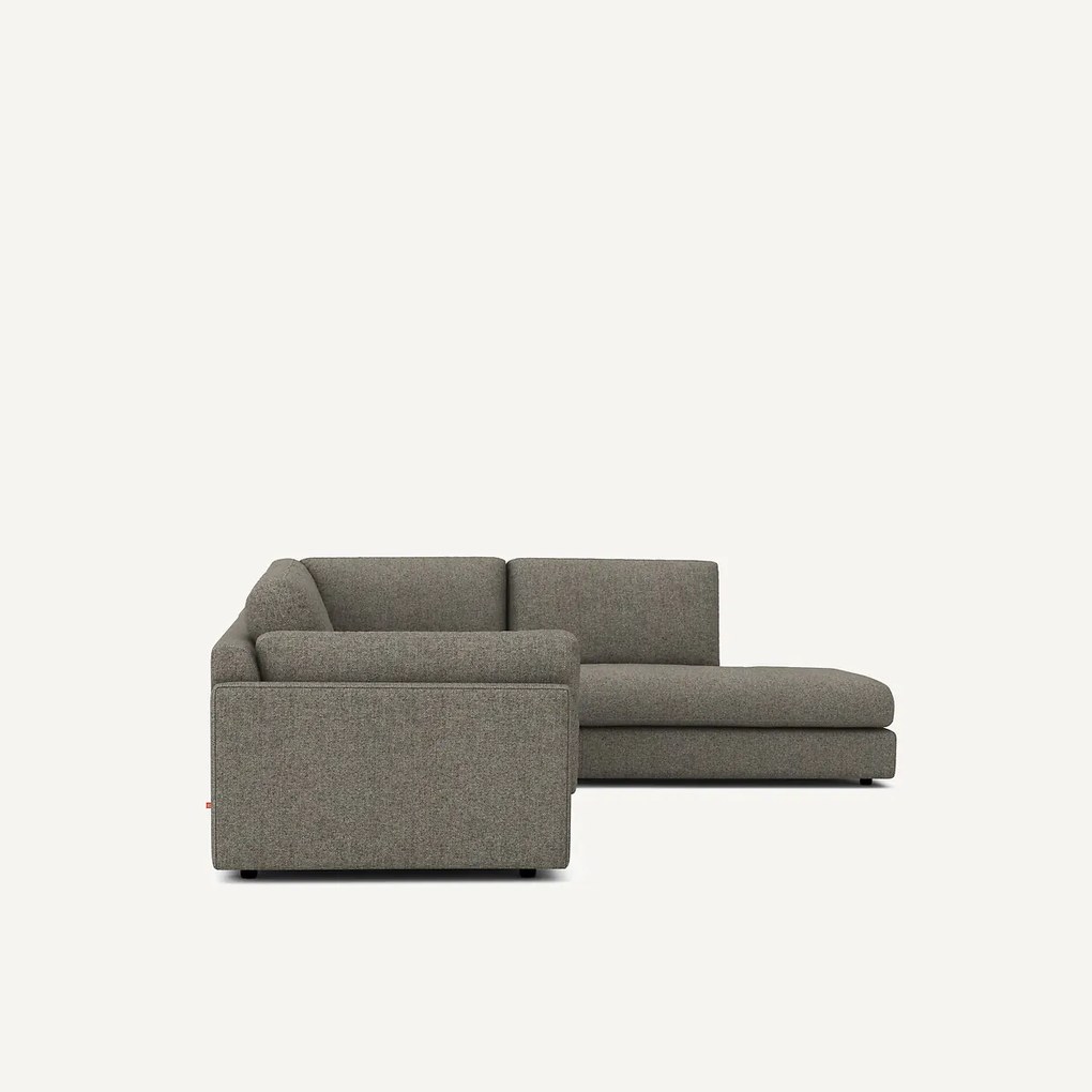 Tweed hoekslaapbank met longchair, César