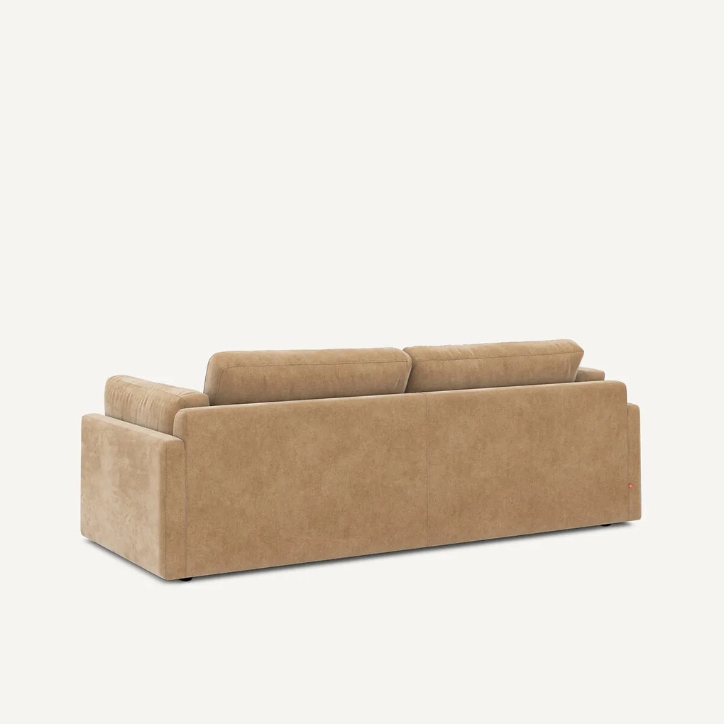 Slaapbank in stonewashed fluweel, CESAR