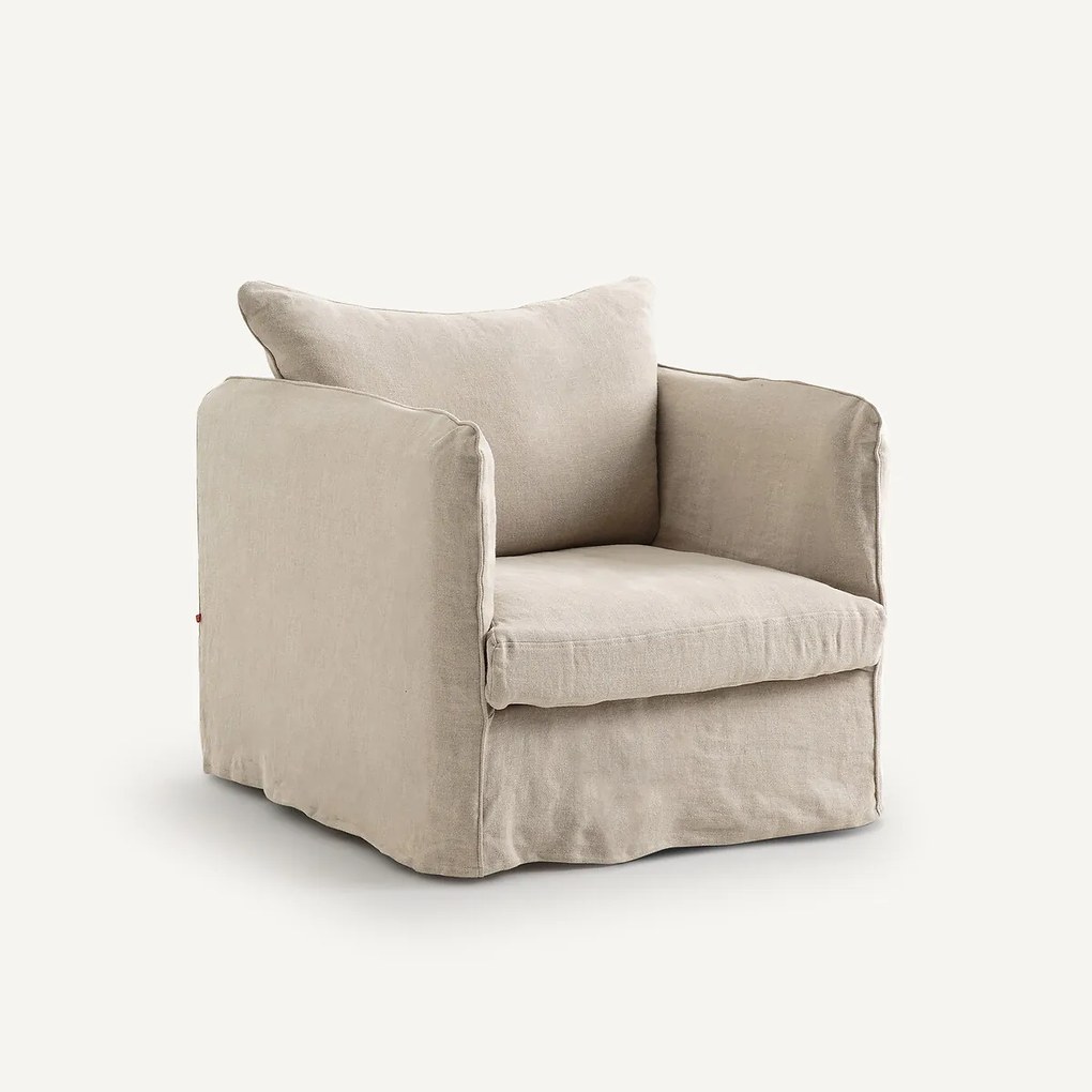 Fauteuil in gekreukt linnen, Neo Chiquito