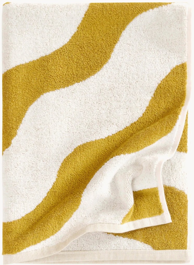 Badstof katoenen handdoek Waves