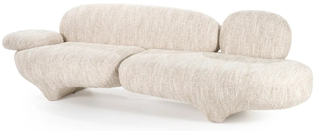 Eleonora Jayden Design Bank Organische Vorm Beige