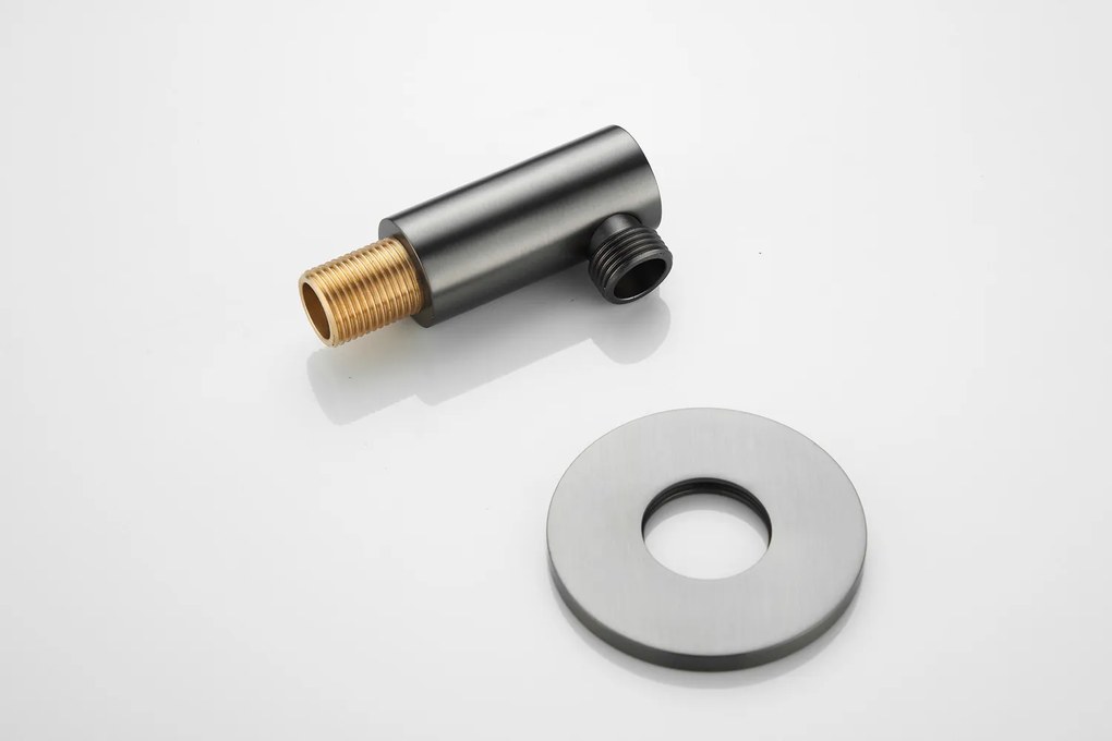 Saniclear Plus wand wateraansluiting verouderd ijzer - gunmetal