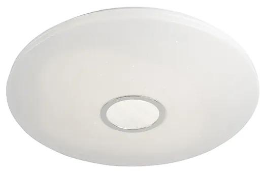Plafondlamp met dimmer wit 60 cm incl. LED 40W en afstandsbediening - Jona Modern rond Binnenverlichting Lamp