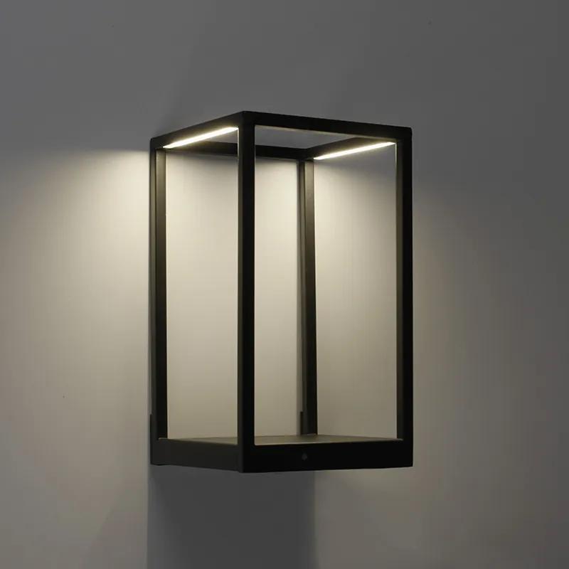 Design wandlamp zwart incl. LED met touch dimmer - Jitske Modern Binnenverlichting Lamp
