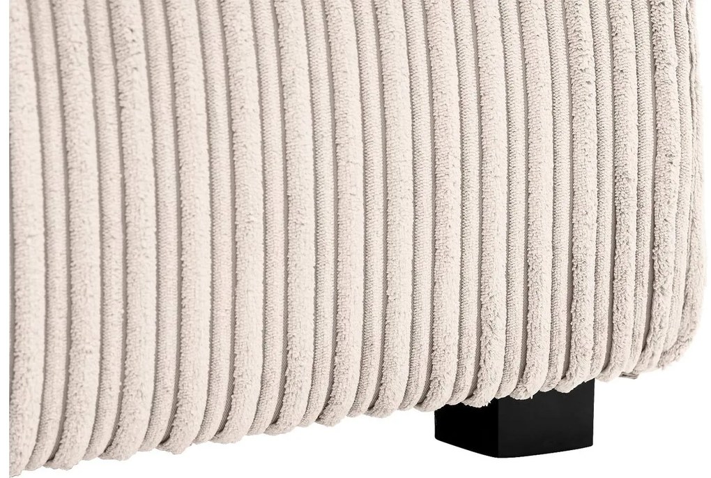 Goossens Bank Ravenia beige, stof, 2,5-zits, stijlvol landelijk met ligelement rechts