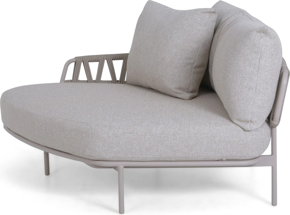 Chaise Loungeset 2 personen Aluminium/rope Taupe Seasons