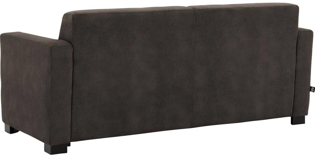 Goossens  My Style donkerbruin, microvezel, 2,5-zits, stijlvol landelijk