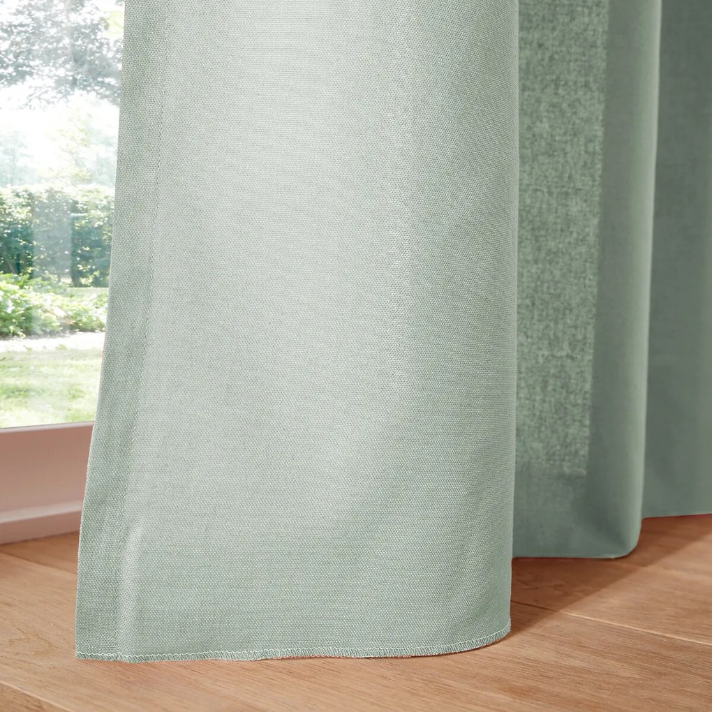 Gordijn in katoen met verdekte lussen, Scénario