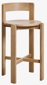Noreli Hoge Kruk Van Eikenhout ↑65 Cm & Eikenhout - Sklum