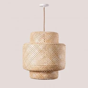 Bamboe Plafondlamp (ø45 Cm) Lexie Natural Natuurlijk - Sklum