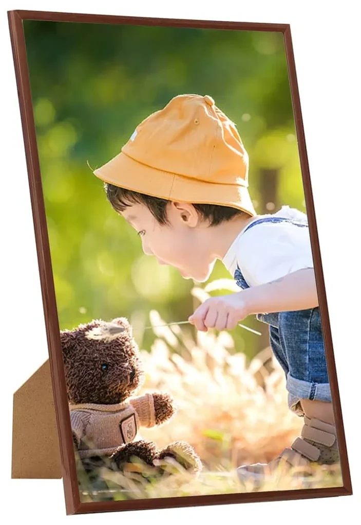vidaXL Fotolijsten 3 st voor tafel 15x21cm MDF bronskleurig