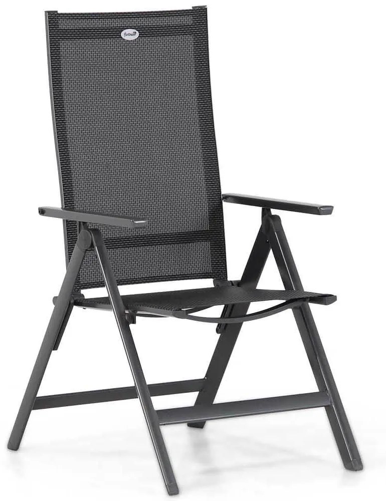 Tuinset 4 personen 180 cm Aluminium/textileen Grijs Hartman Aruba/Pallazo